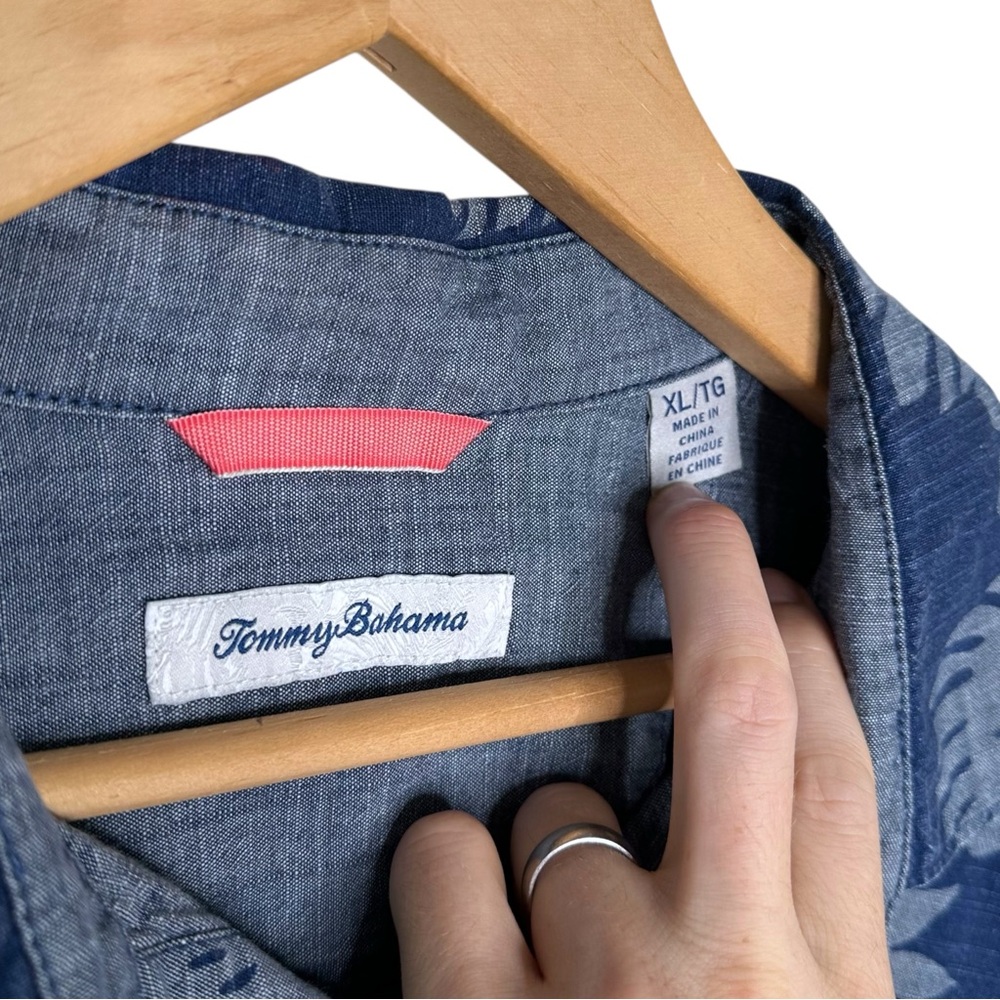 Tommy Bahama Floral Hawaiian Camp Shirt - Picture 5 of 6